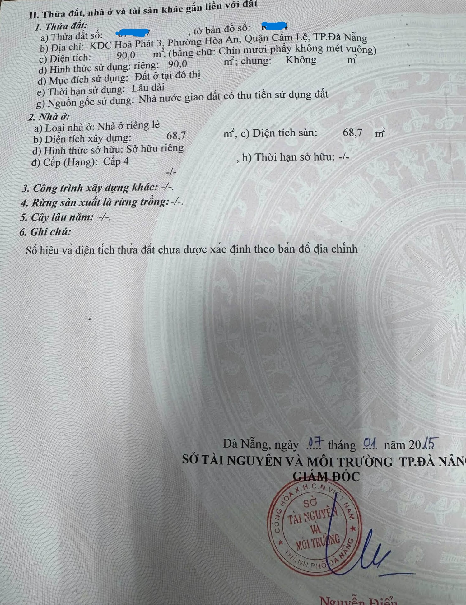 CHÀO BÁN NHÀ MẶT TIỀN ĐƯỜNG NGUYỄN THUẬT – HOÀ AN