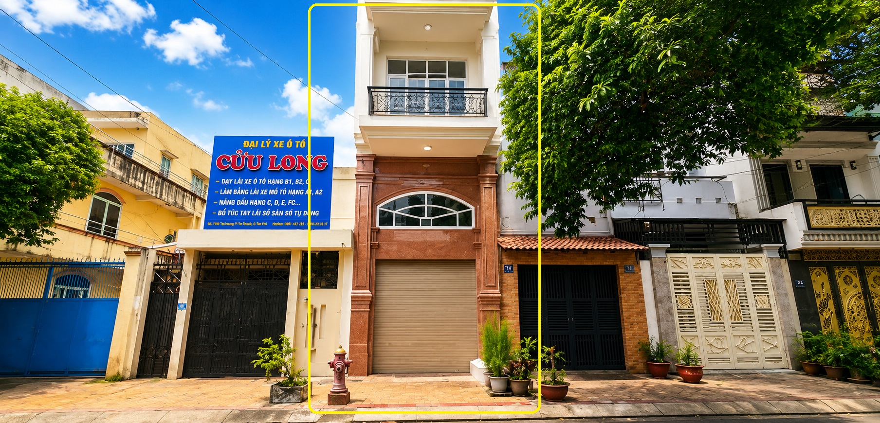Cho thuê nhà Mặt Tiền Trần Thủ Độ Q.Tân Phú 65m² 4TẦNG, 24Triệu