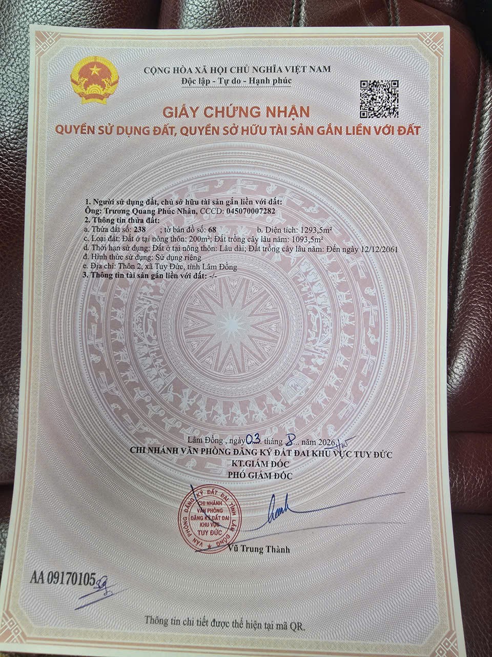 HOT HOT ĐẦU TƯ SINH LỜI– CHÍNH CHỦ CẦN BÁN ĐẤT TẠI xã đăk buk so, huyện Tuy Đức, tỉnh Đăk Nông