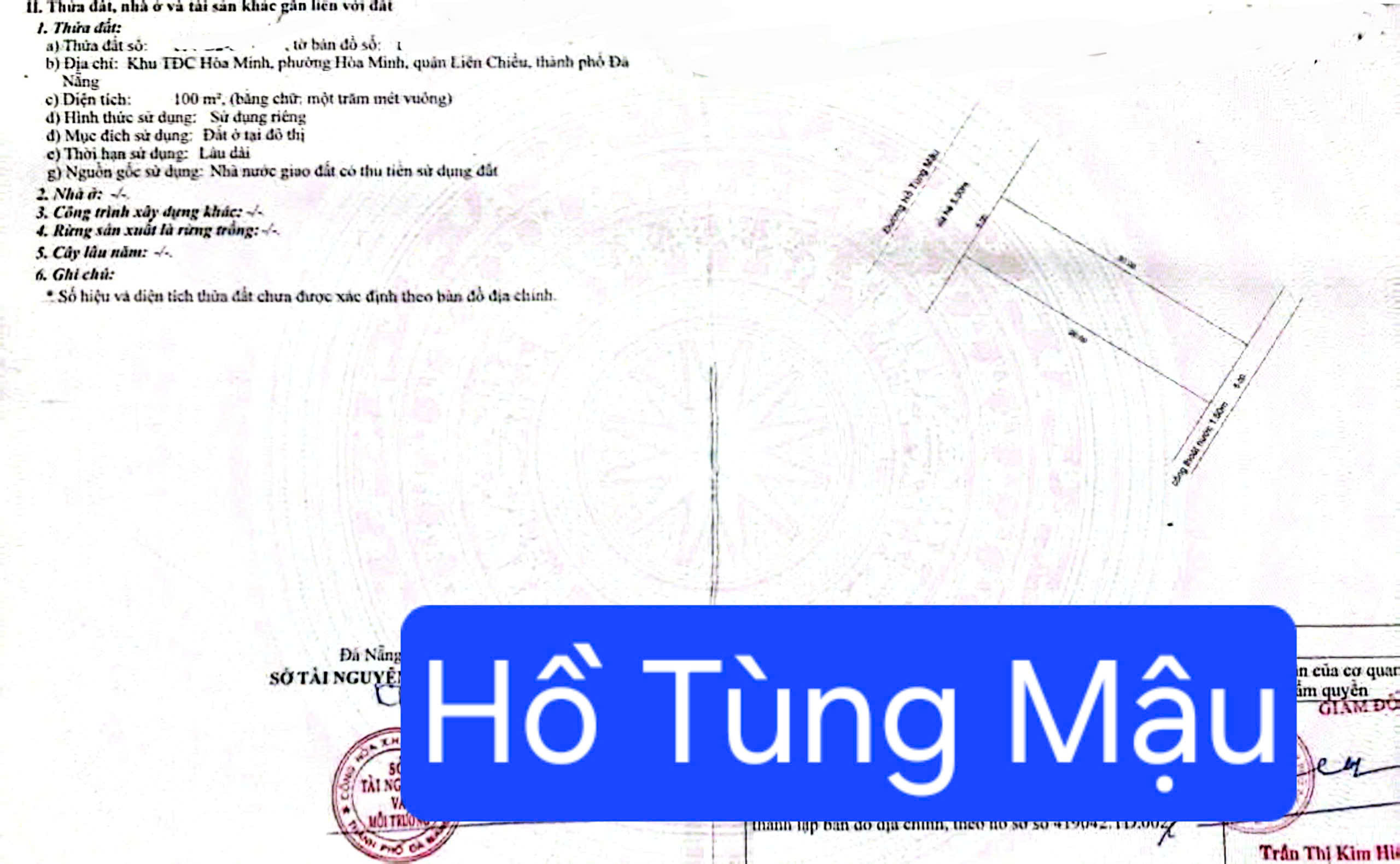 🔴💥Bán đất trục đường kinh doanh đường 10,5m Hồ Tùng Mậu