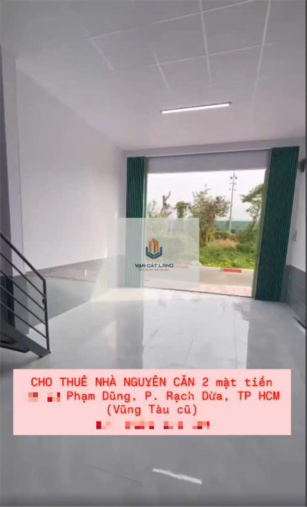 CHO THUÊ NHÀ C4 MẶT TIỀN - KHU ĐÔ THỊ CHÍ LINH, TPVT 🔥