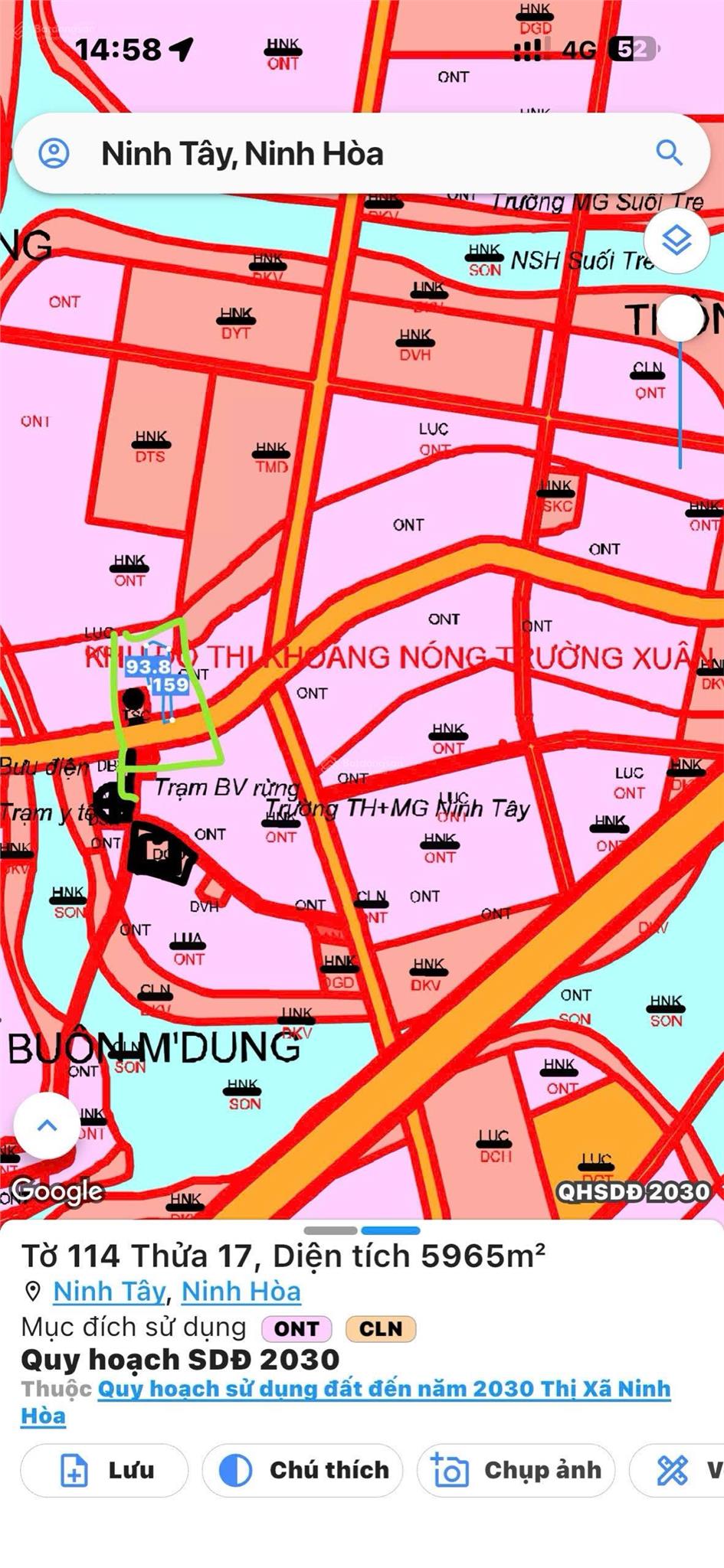 Bán 1,4 ha đất mtsát ubnd x.ninh tây có 3000m2 thổ cư- thu về 300tỷ từ 50 căn vila-4
