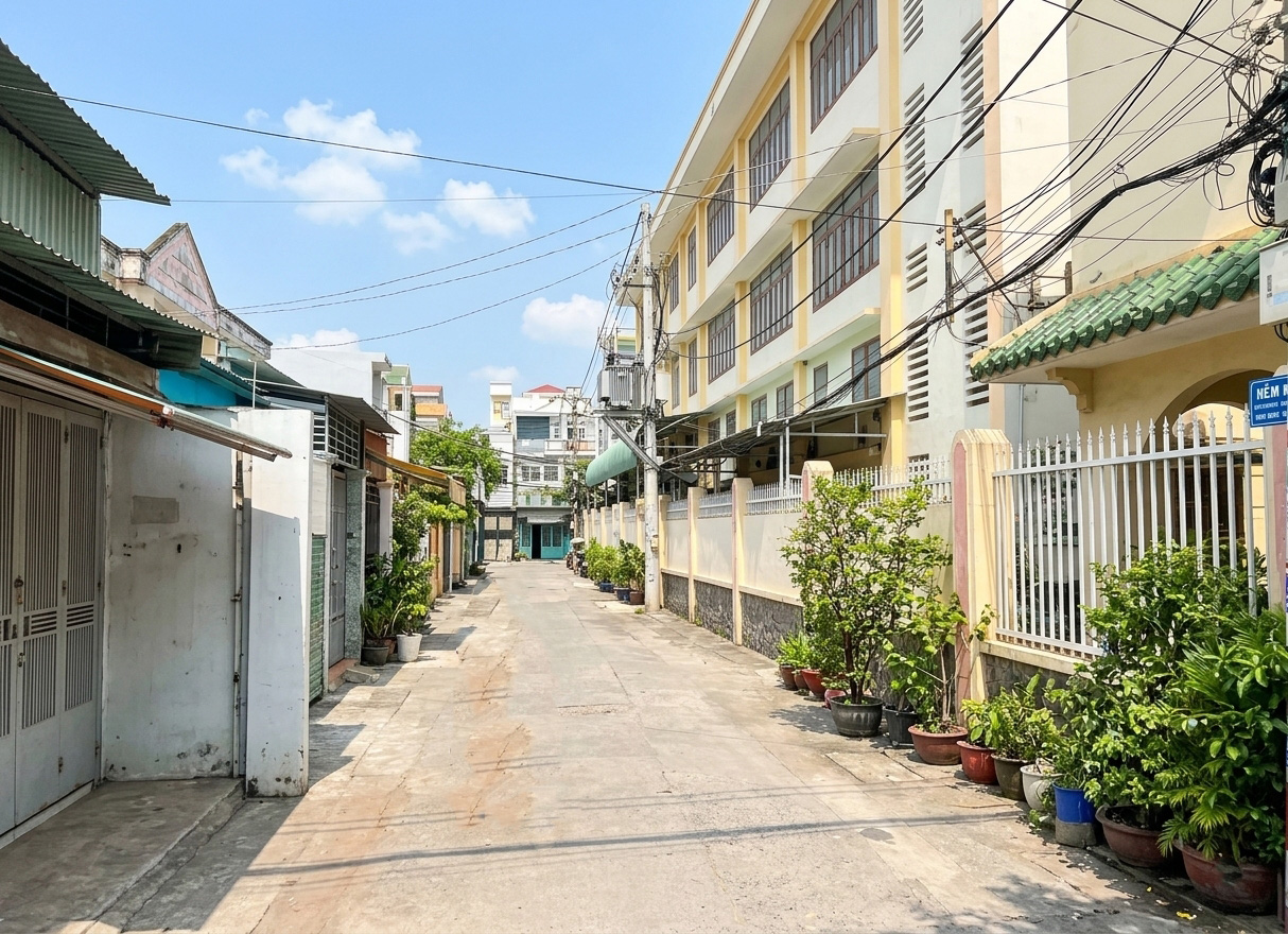 [T5886*] Nhà Hẻm Ôtô 4.5m sát chợ Xóm Mới Trương Minh Ký 7.x tỷ