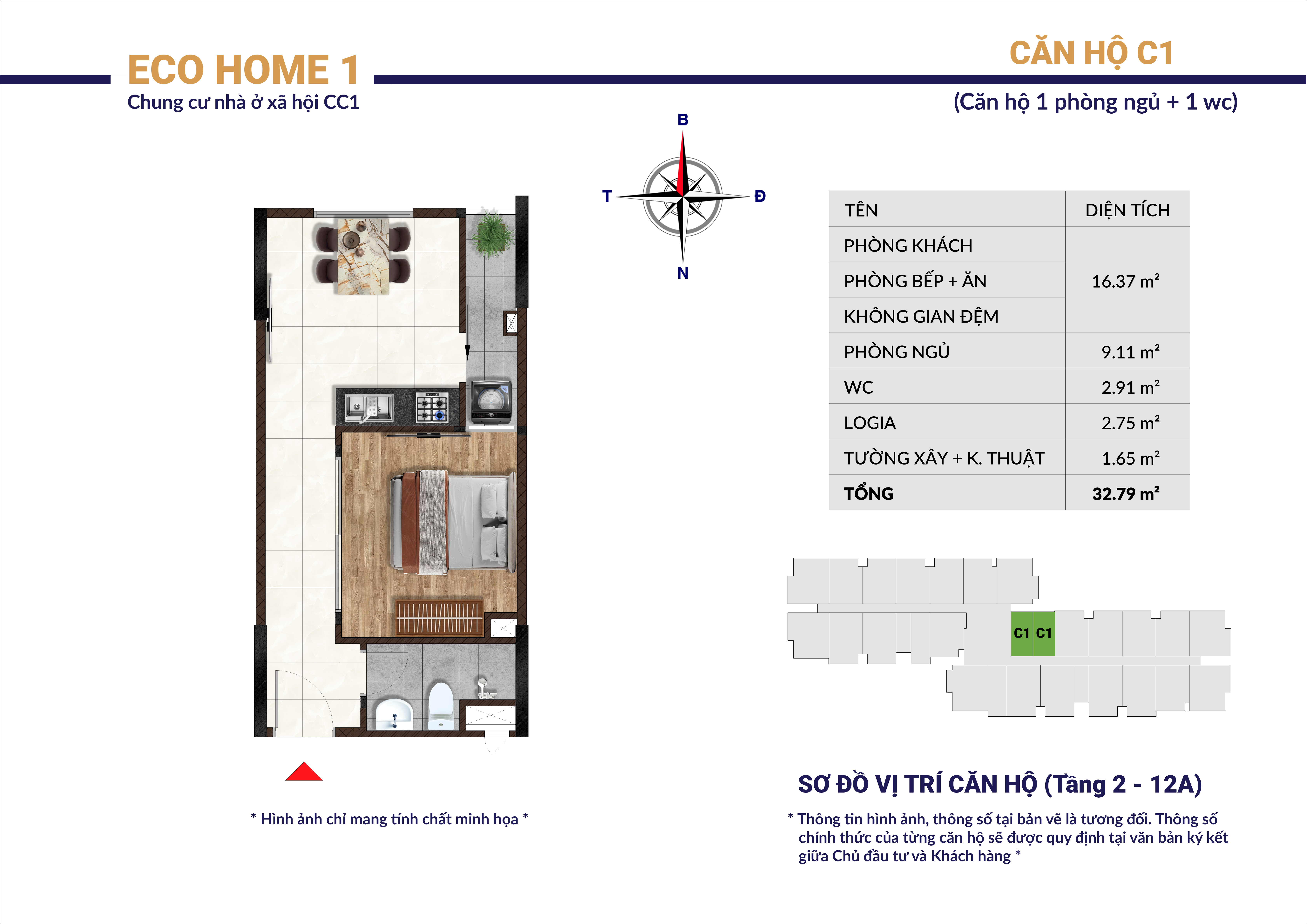 Căn hộ NOXH Eco Home 1 Phú Mỹ 32,79m² – Giải pháp an cư cho người lao động-3