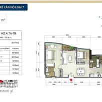 Thiết kế căn hộ A07A, A07B