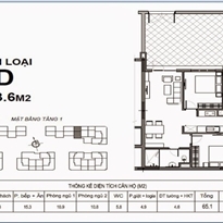 Thiết kế căn hộ loại D