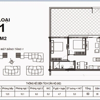 Thiết kế căn hộ loại E1