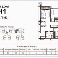 Thiết kế căn hộ loại H1