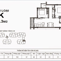 Thiết kế căn hộ loại K