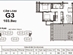 Thiết kế căn hộ loại G3 | Giá: 8 triệu/m² | DT: 104m²