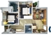 Thiết kế căn hộ B2a | Giá: 15 triệu/m² | DT: 64m²