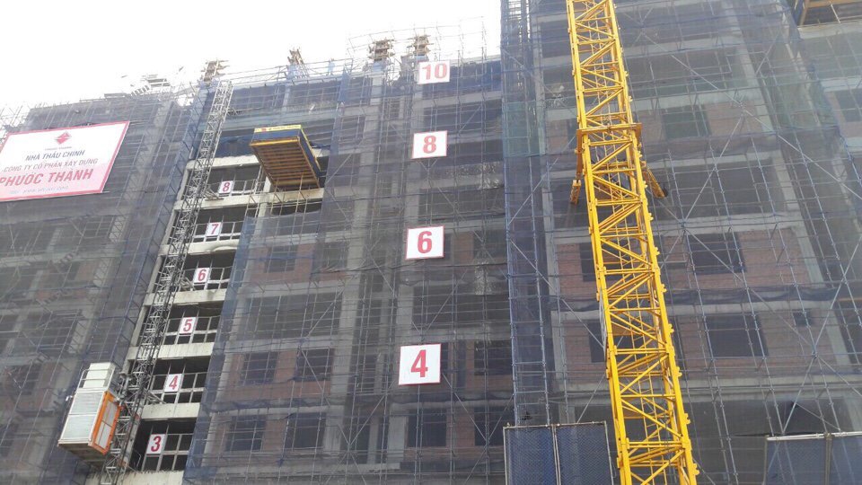 Dự án đang xây dựng đến tầng 11