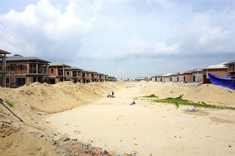 Vinpearl Đà Nẵng 2 Villas: Những căn biệt thự đã hoàn thành xong phần xây thô