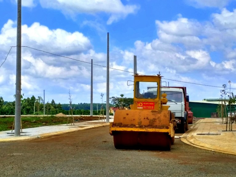 Dự án đang thi công hạ tầng