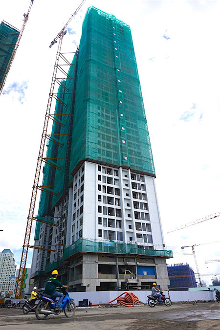 Tòa Landmark 1 hiện đang lên sàn 4