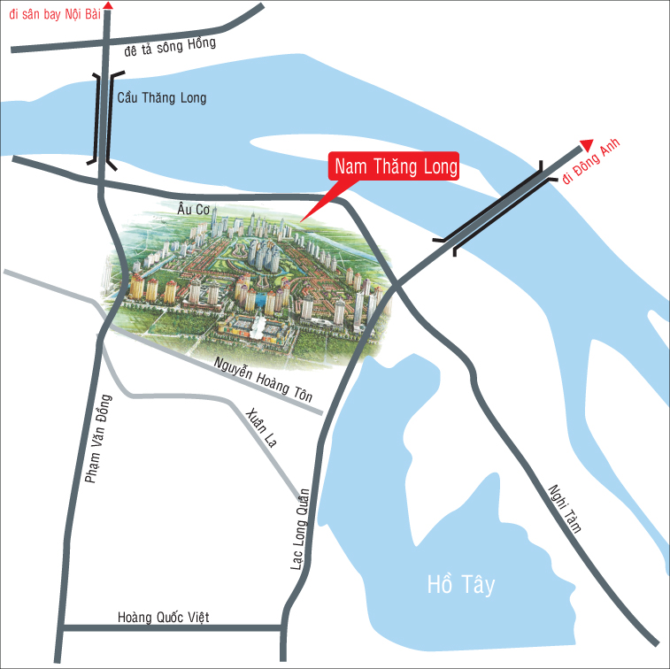 Vị trí của Khu đô thị Nam Thăng Long - Ciputra Hà Nội | ảnh 1