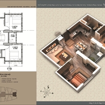 Thiết kế căn hộ 56.13 m2