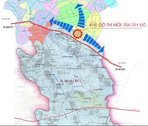 Vị trí của Khu đô thị mới Tân Tây Đô | ảnh 1