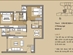 Thiết kế căn hộ B2D-4 | Giá: 23.5 triệu/m² | DT: 89m²