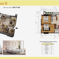 Thiết kế căn hộ 1B Thiết kế căn hộ 1B