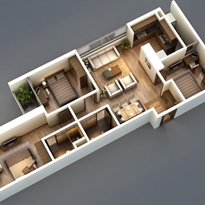 Thiết kế căn hộ 90m2 Thiết kế căn hộ 90m2