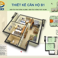 Thiết kế căn hộ B1 Thiết kế căn hộ B1