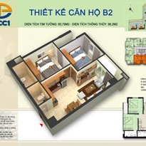 Thiết kế căn hộ B2 Thiết kế căn hộ B2