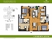 Thiết kế căn hộ 09 | Giá: 19.2 triệu/m² | DT: 128m²