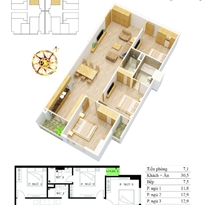 Thiết kế căn hộ A1, B1 Thiết kế căn hộ A1, B1