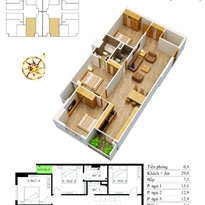 Thiết kế căn hộ A8, B8 Thiết kế căn hộ A8, B8