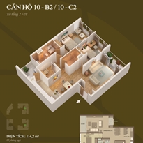 Thiết kế căn hộ 10-B2