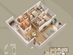Thiết kế căn hộ 13-B3 | Giá: 38 triệu/m² | DT: 128m²