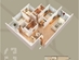 Thiết kế căn hộ 04-D1 | Giá: 38 triệu/m² | DT: 145m²