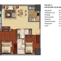 Thiết kế căn hộ T1-01, T1-18