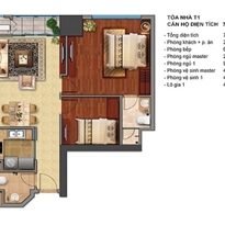 Thiết kế căn hộ T1-04, T1-06, T1-05, T1-07, T1-12, T1-12B, T1-12A, T1-15