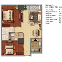 Thiết kế căn hộ T4-08, T4-09, T4-10, T4-11