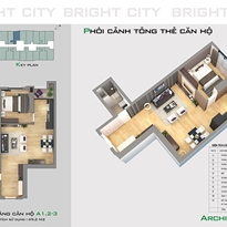 Thiết kế căn hộ A1.2-3 Thiết kế căn hộ A1.2-3