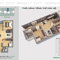 Thiết kế căn hộ A1.2-5 Thiết kế căn hộ A1.2-5