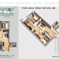 Thiết kế căn hộ A1.2-6 Thiết kế căn hộ A1.2-6