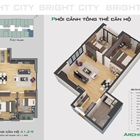 Thiết kế căn hộ A1.2-9 Thiết kế căn hộ A1.2-9