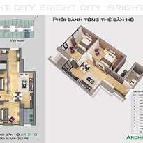 Thiết kế căn hộ A1.2-10 Thiết kế căn hộ A1.2-10