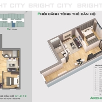 Thiết kế căn hộ A1.2-12 Thiết kế căn hộ A1.2-12