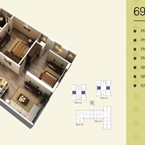 Thiết kế căn hộ 69.8m2