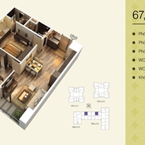 Thiết kế căn hộ 67.36m2 Thiết kế căn hộ 67.36m2