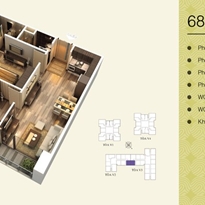Thiết kế căn hộ 68.77m2 Thiết kế căn hộ 68.77m2