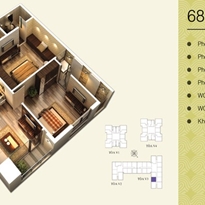 Thiết kế căn hộ 68.4m2