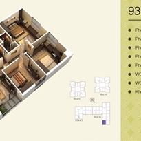 Thiết kế căn hộ 93.98m2 Thiết kế căn hộ 93.98m2