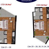 Thiết kế căn hộ 38.36 m2 Thiết kế căn hộ 38.36 m2
