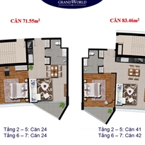 Thiết kế căn hộ 71.55 m2 Thiết kế căn hộ 71.55 m2
