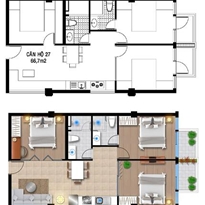 Thiết kế căn hộ 27 Thiết kế căn hộ 27